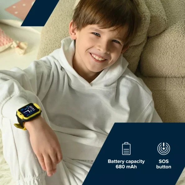 4G Smartwatch for kids – Black Yellow by Thiki-Box 02
